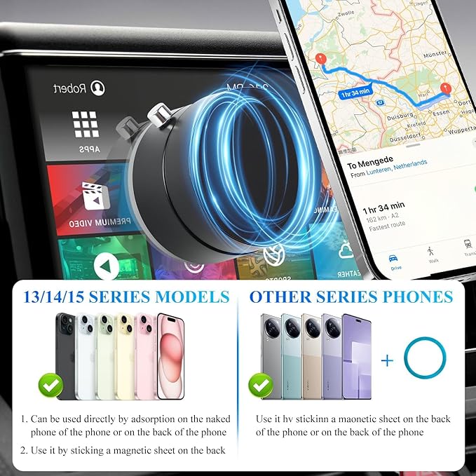 “Universal Magnetic Phone Holder – Compact Power for Every Place”