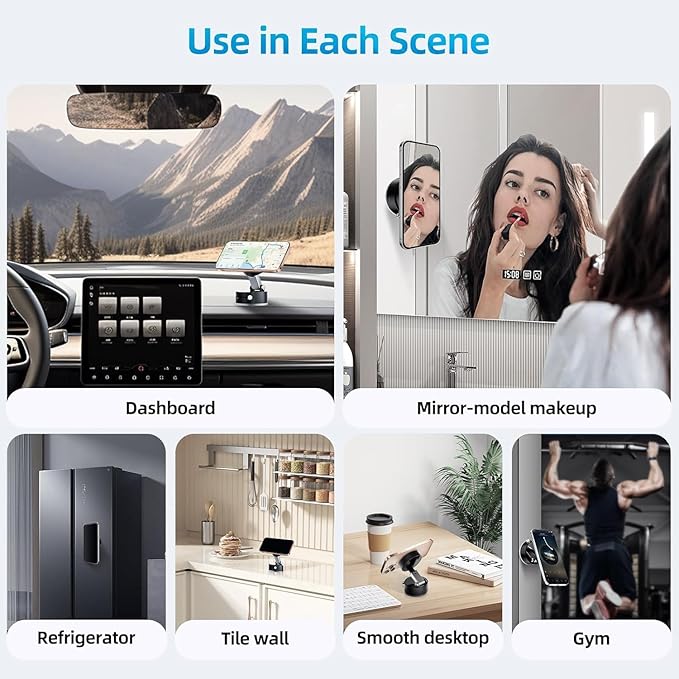 “Universal Magnetic Phone Holder – Compact Power for Every Place”