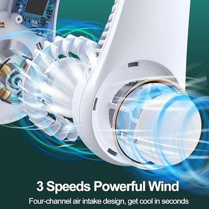 Rechargeable Portable Neck Fan | Hands-Free Bladeless Cooling Fan