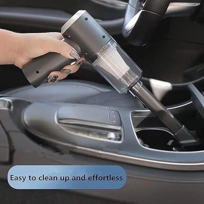 2. USB Rechargeable 3-in-1 Car Cleaner – Clean, Blow, & Freshen On-the-Go