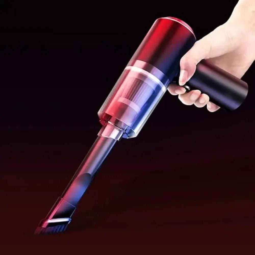 2. USB Rechargeable 3-in-1 Car Cleaner – Clean, Blow, & Freshen On-the-Go