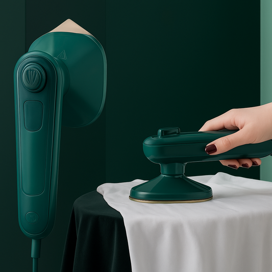 Portable Micro Steam iron, green iron Handheld Garment Steamer, Dry And Wet Wrinkles Removing Lightweight Steamer for Home Office ,Fast Heat Mini Ironing Machine
